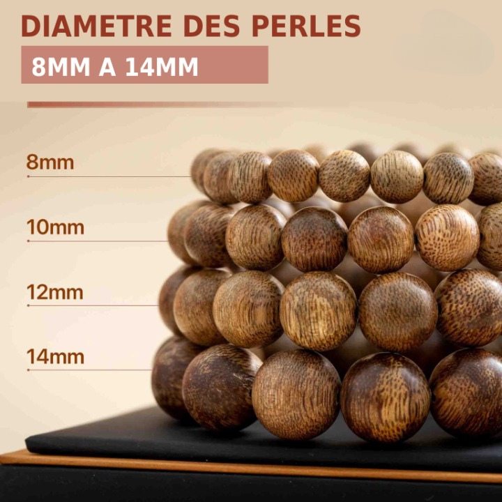 Veinage organique du bois d’agar révélé par un polissage doux et une surface satinée.