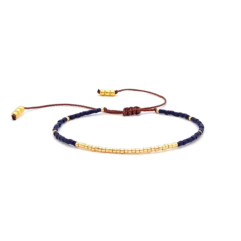 Bracelet terracotta Miyuki inspiré des tons chauds naturels.