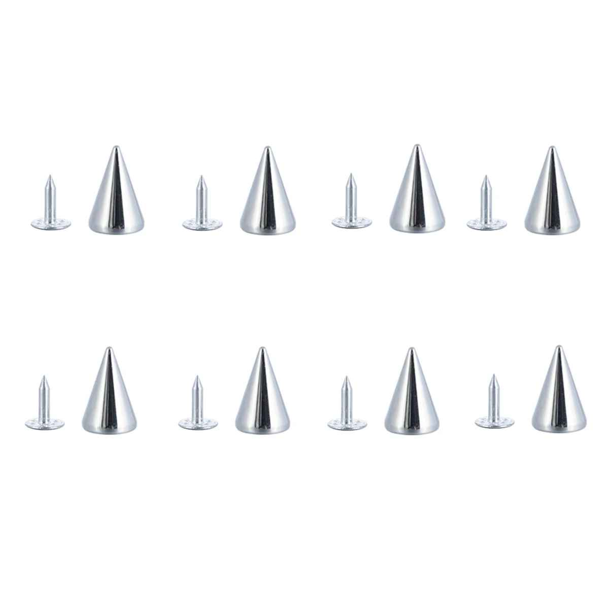 Clous coniques pour bracelet clouté unisexe en cuir synthétique, au style punk rock moderne.